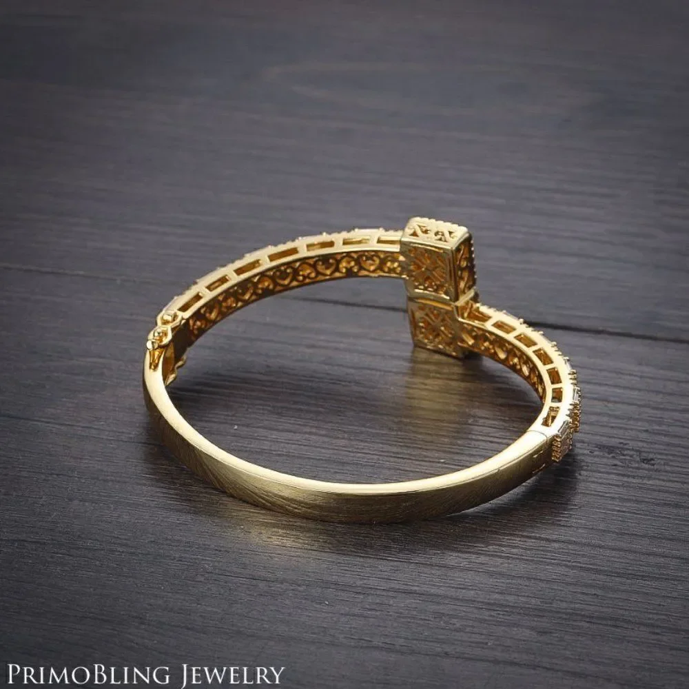 Luxury Iced Out Men's Bangle Bracelet